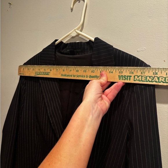 Express Black Pinstripe Jacket office professional business dressy size 10 - Picture 13 of 13